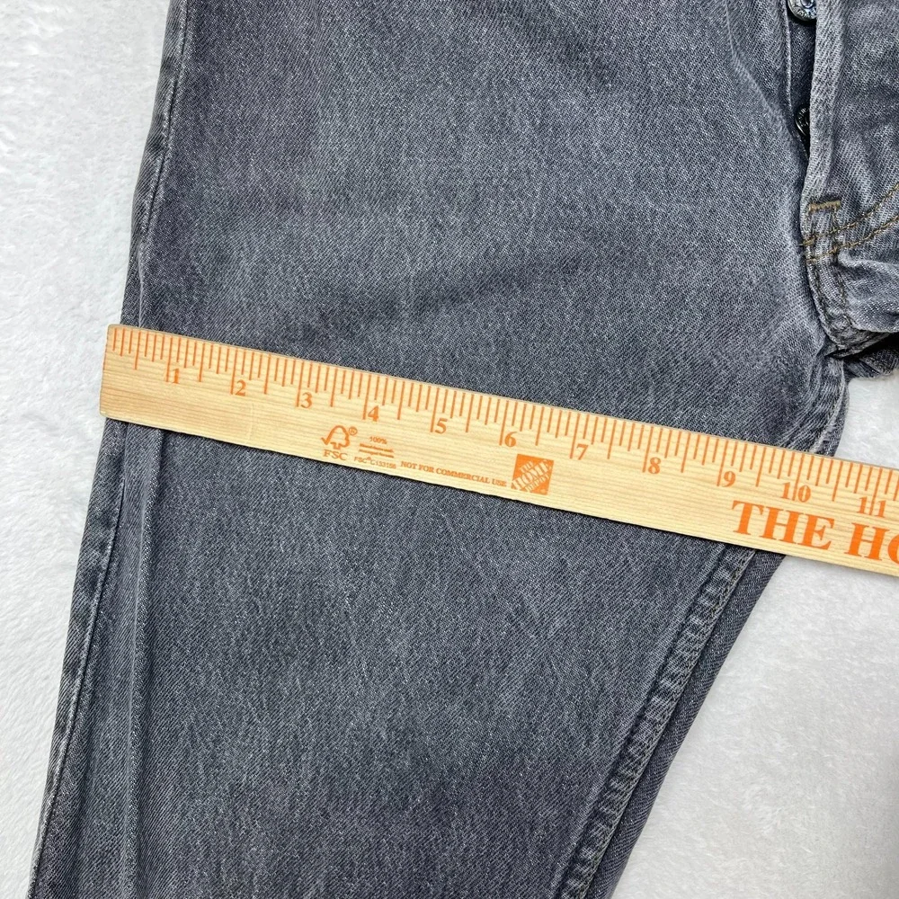 Vintage Levi's Button Fly Jeans Men's Faded Black Denim Pockets Y2K‎ - 30X30.5